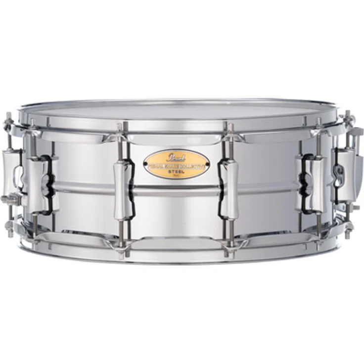 Pearl 14"x5,5" Primal Collective Stahl Snare, 1mm Kessel mit reichhaltigen Obertönen und 2,3mm Spannreifen