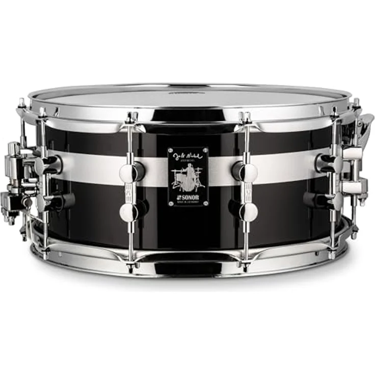 Sonor Jost Nickel Snare Drum 14"x6,25" Piano Black/Silver, hochwertige Snare Drum mit sorgfältiger Verarbeitung und ausgewählten Materialien – Bild 1