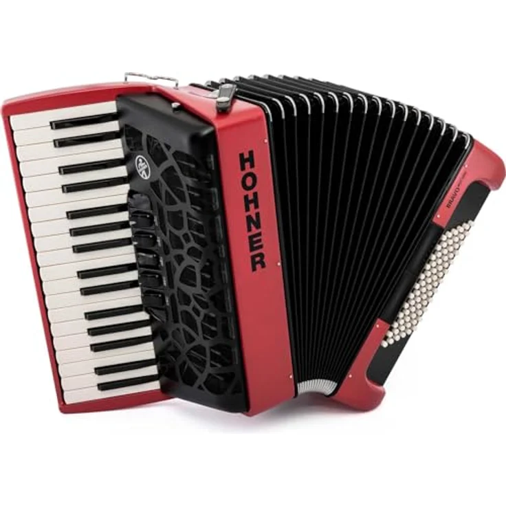 Hohner Bravo III 72 myColor Sunset, Piano-Akkordeon mit 72 Bässen, 34 Diskanttasten, Red Violet – Bild 1