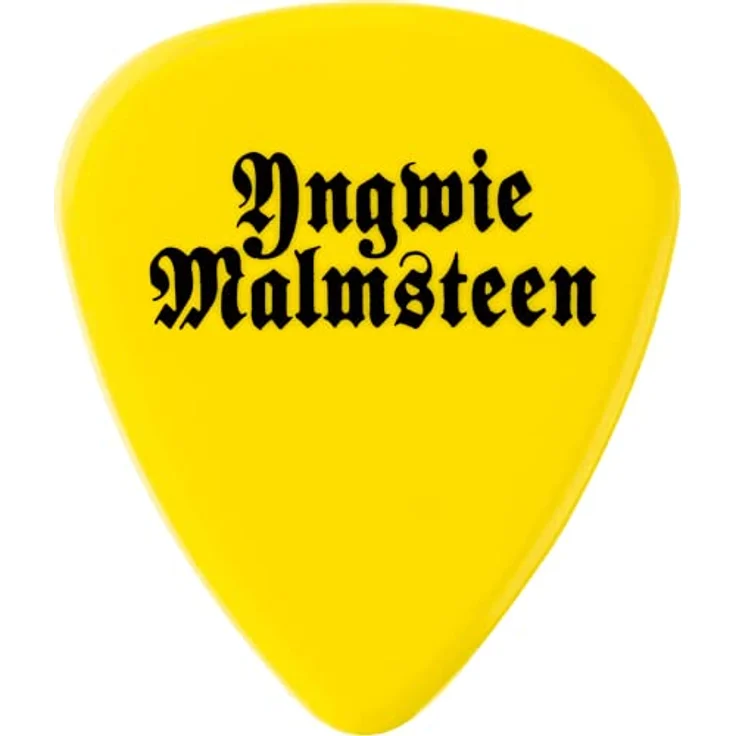 Dunlop Yngwie Malmsteen YEL Pick, Delrin Plektrum 1.5 mm, Standardform, 6er Pack, gelb – Bild 3