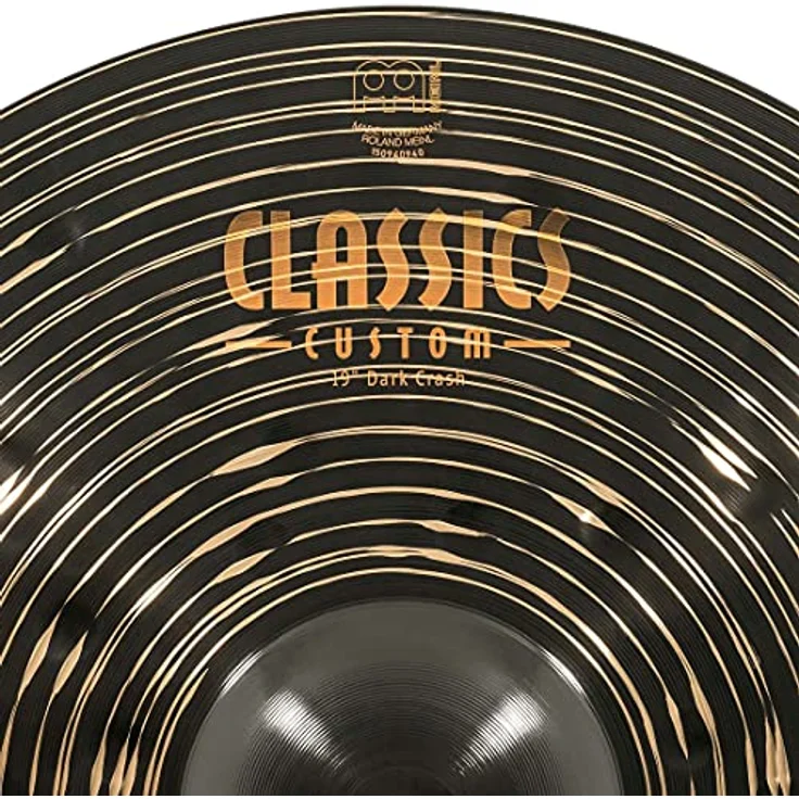 Meinl Cymbals Classics Custom Dark Crash 19 Zoll, B12 Bronze mit dunklem Finish, kräftiger Heavy-Metal-Sound – Bild 4