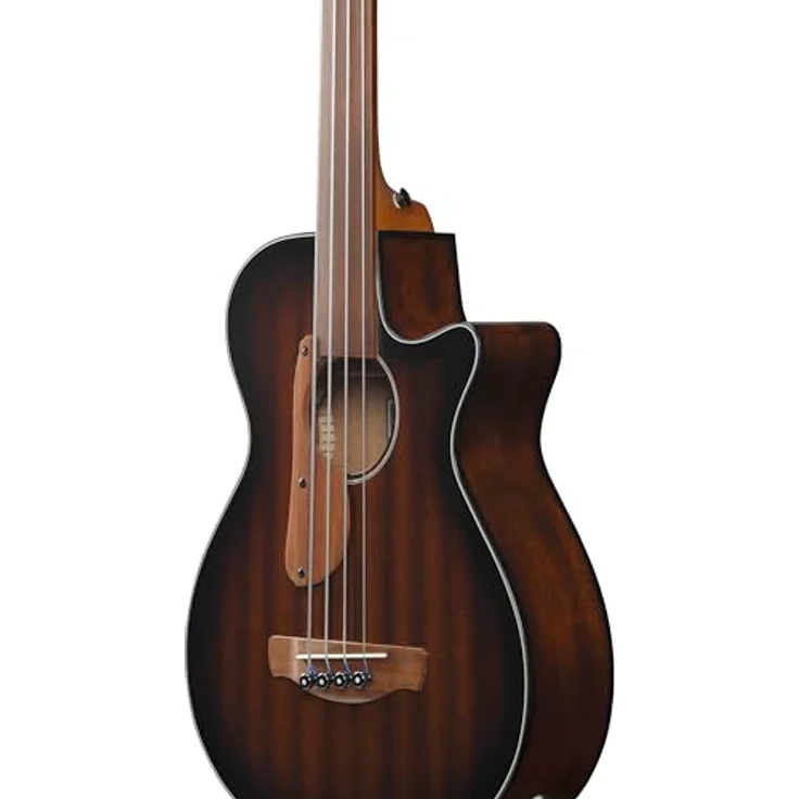Ibanez AEGB24FE-MHS, Fretless Akustikbass mit Sapele Decke, Mahogany Sunburst, Ibanez Undersaddle Tonabnehmer, 3-tlg. Nyatoh/Ahorn Hals – Bild 2