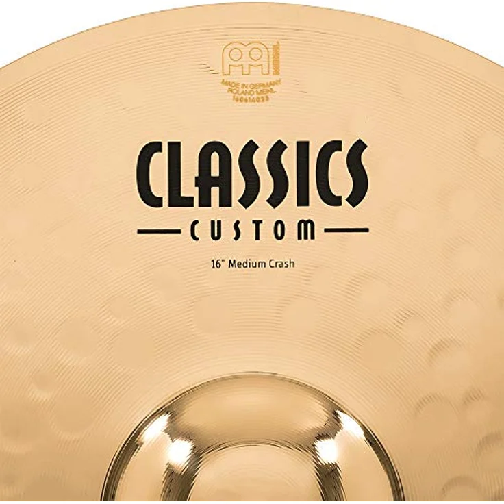 Meinl 16" Classics Custom Medium Crash, Schlagzeugbecken mit brillantem Klang und ausgeglichener Frequenzresponse – Bild 6