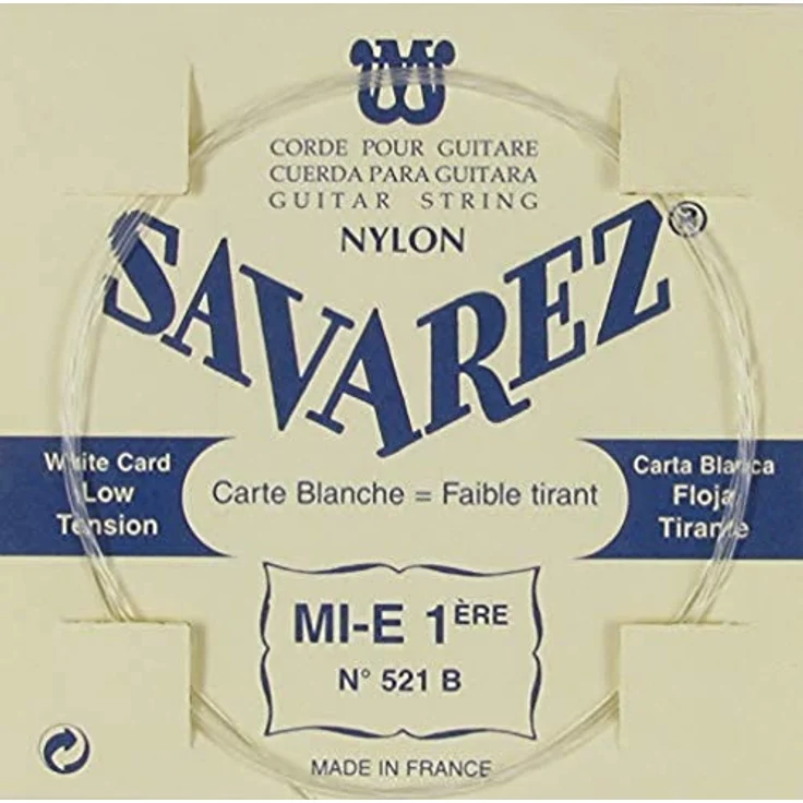 Savarez Traditional Concert 521B, Einzelsaiten für klassische Gitarre - E tief, passend für 520B – Bild 1