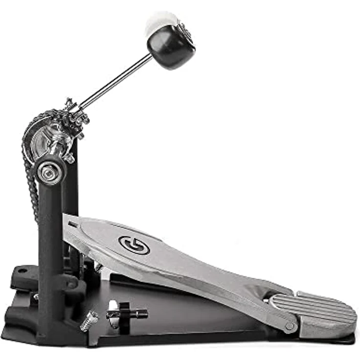 Gibraltar 6711S Bass Drum Single Pedal, professionelle Fußmaschine mit G-Class Trittplatte, Doppelkette und Dual-Beater (Kunststoff/Filz) – Bild 9