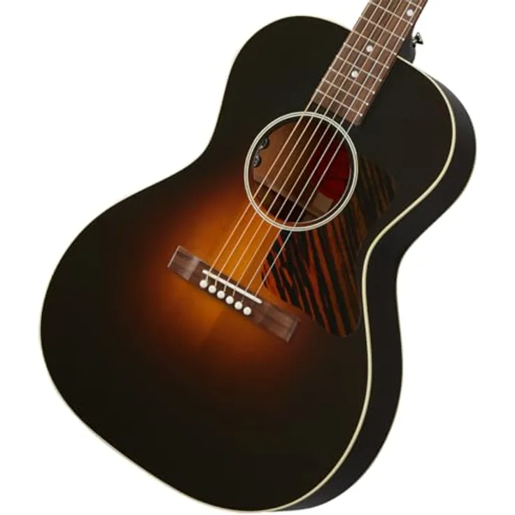 Gibson L-00 Original Ebony, Westerngitarre mit massiver Sitka-Fichtendecke, Mahagonikorpus und LR Baggs VTC Tonabnehmersystem, schwarz