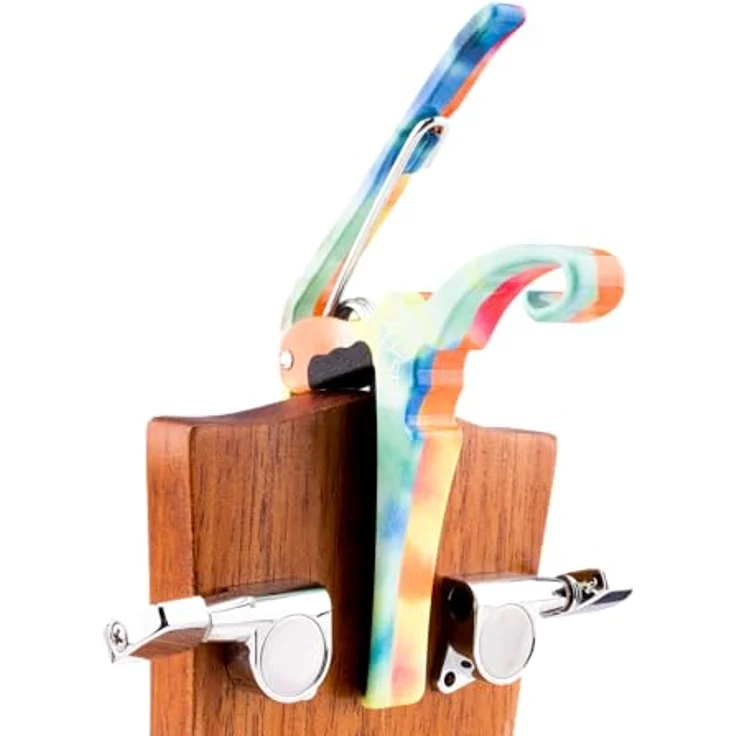 Kyser Quick-Change Capo Tie Dye, Kapodaster für Akustikgitarre, leichte Aluminiumausführung, einfach zu bedienen, Made in USA – Bild 4