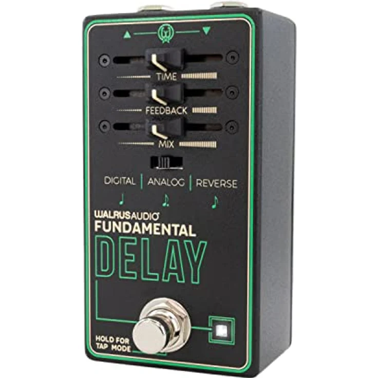 Walrus Audio Fundamental Delay, Delay Effektpedal mit 3 wählbaren Modi und Tap-Tempo, übersichtliches Design – Bild 2