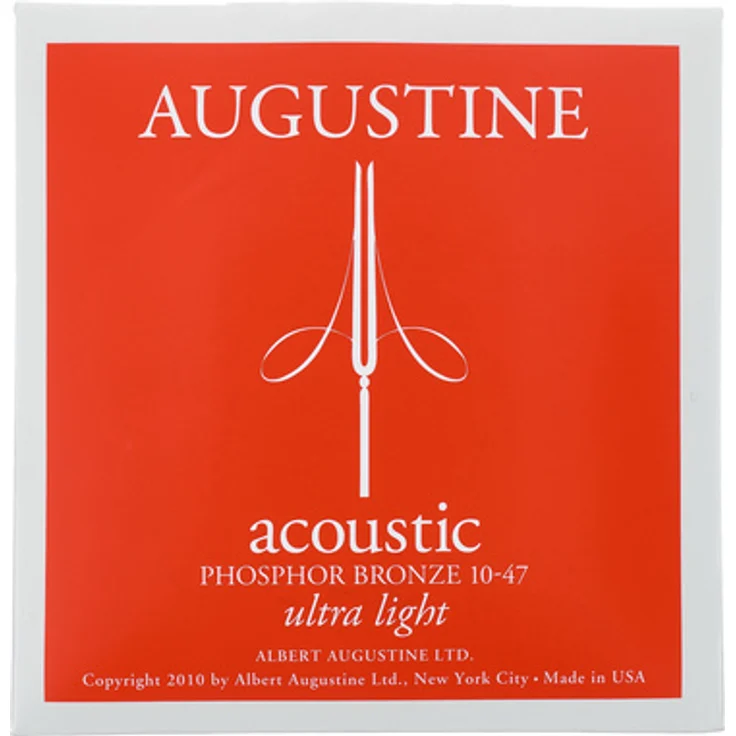 Augustine Acoustic Ultra Light 10.47, Gitarrensaiten für Westerngitarre, Phosphor Bronze, Roundwound, Stärken: .010 - .047 – Bild 1
