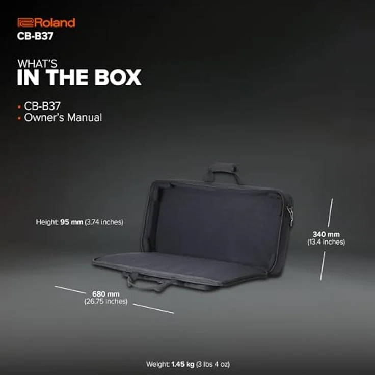 Roland CB-B37 Keyboardtasche | Robuste Transporttasche für GAIA 2, JUPITER-Xm, SH-01 & 37-Tasten-Keyboards | Flexibles Design aus hochwertigen Materialien – Bild 4