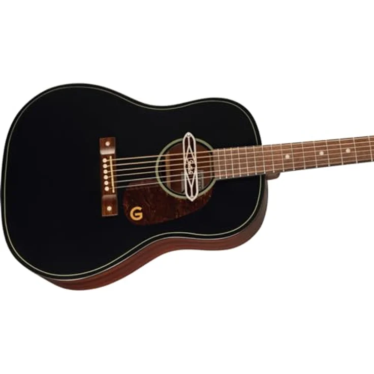 Gretsch JD Dread DELTO TSPG BLKT, Dreadnought-Westerngitarre mit schwarzer Decke, laminiertem Sapele-Boden und Zargen, Walnussgriffbrett, Gretsch Deltoluxe Tonabnehmer – Bild 5