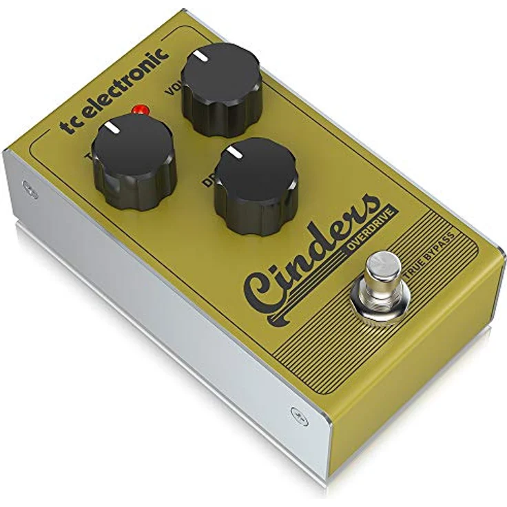 tc electronic Cinders Overdrive, E-Gitarreneffekt-Pedal mit Tone-, Volume- und Drive-Regler, True Bypass, 9V Stromversorgung, kompaktes Design – Bild 2