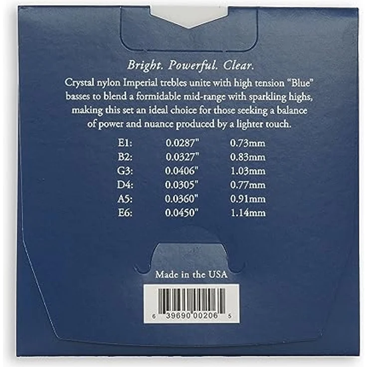Augustine Classic Blue Imperial, Saiten Set für Konzertgitarre, high tension, blau – Bild 2