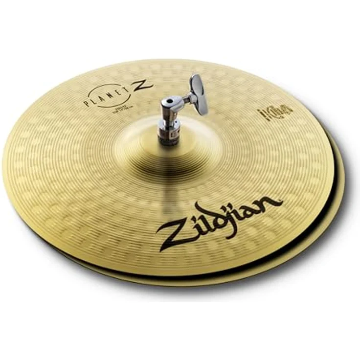 Zildjian 14" Planet Z Hi-Hat, Messing, Medium Top Becken, Heavy Bottom Becken, Regular Finish, Made in U.S.A. – Bild 1