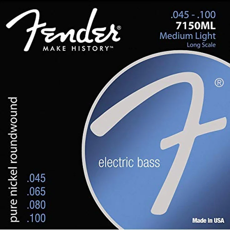 Fender 7150ML, Bassgitarrensaiten 4-saitig, Pure Nickel, Stärke 045 - 100 – Bild 1