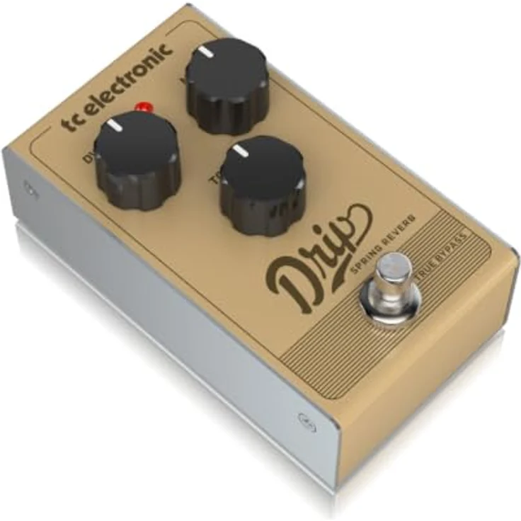 tc electronic Drip Spring Reverb, Effektpedal mit einstellbarem Dwell, Mix und Tone, True Bypass – Bild 3
