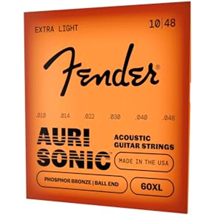 Fender Phosphor Bronze Acoustic Guitar Strings, Ball End 60XL Extra Light, Stärke 10-48 für Akustikgitarren – Bild 4