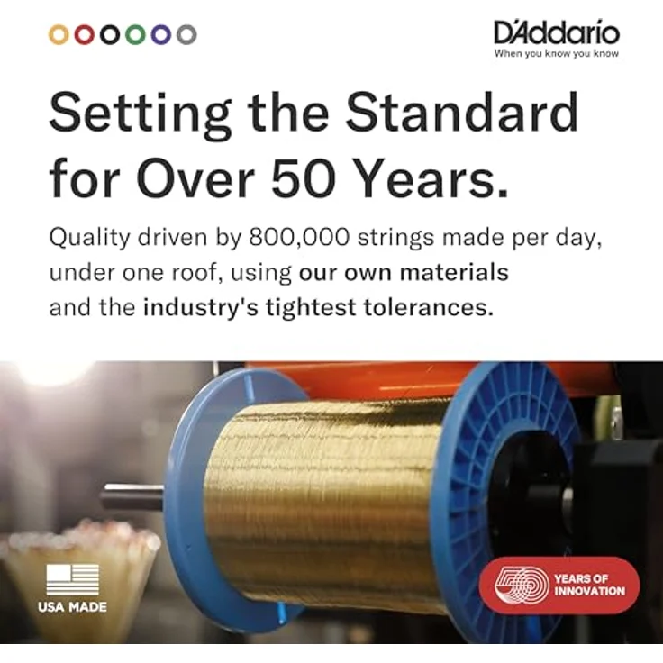 D'Addario EJ38, 12-String Phosphorbronze-Saiten für Akustikgitarren, Light, 10-47, korrosionsbeständig, warmer Klang – Bild 5
