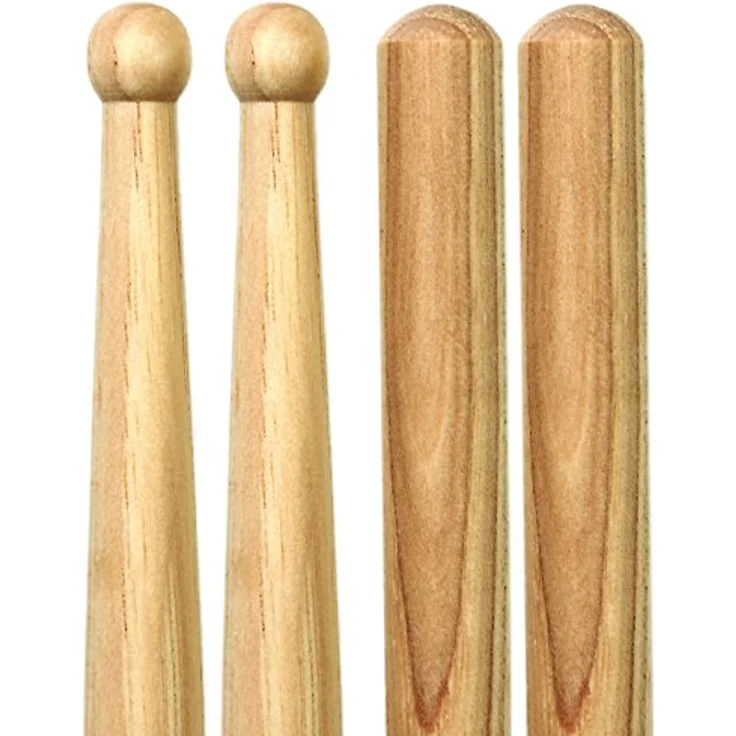 Rohema Step 707 Hickory Round Tip, Drumsticks aus lackiertem Hickory, 410mm Länge, 13,8mm Durchmesser, Made in Germany – Bild 2