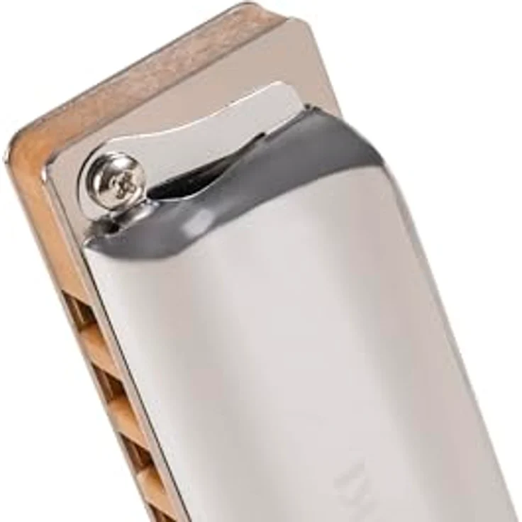 Suzuki M-20 Manji Mundharmonika, harmonisch Moll in C, Edelstahl-Deckelplatten, Holz/Harz Kanzellenkörper, inklusive Etui – Bild 5