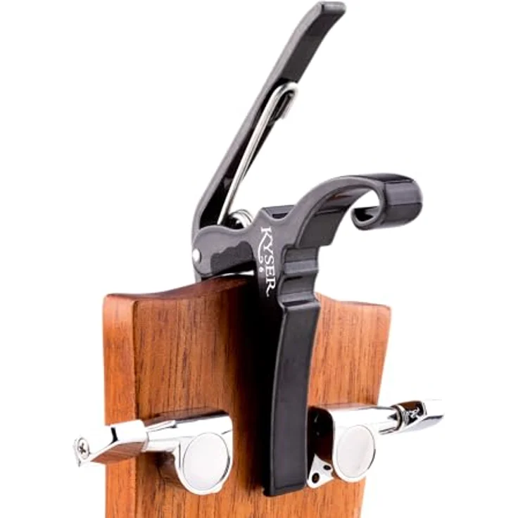 Kyser Quick-Change Capo Acoustic BC, Kapodaster aus Aluminium mit optimaler Federspannung, schwarzchrom – Bild 4