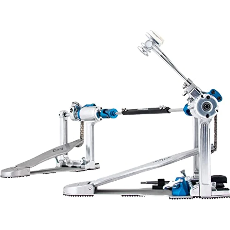 Dixon PP-PCPD1 Precision Coil Pedal, Doppelfußmaschine mit Kettenantrieb, Dual-Beater (Filz und Metall), unabhängig einstellbare Trittplatte und Beaterwinkel, inklusive Transporttasche – Bild 1