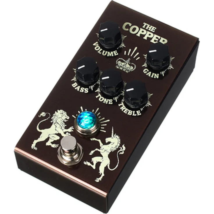 Victory Amplifiers V1 The Copper Overdrive, Overdrive-Pedal für E-Gitarre mit 60er & 70er British Blues- & Classic Rock Klängen, Made in UK