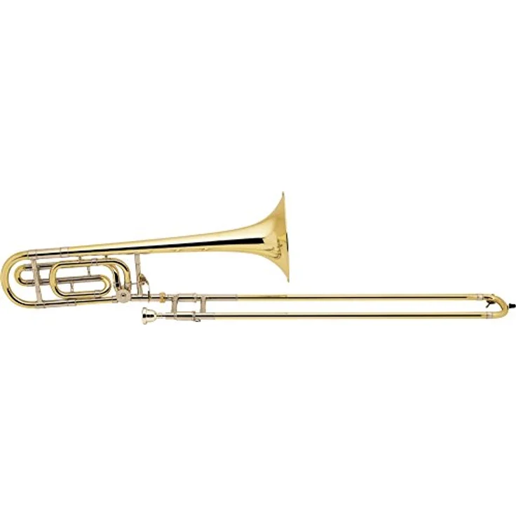 Bach LT 36BG Bb/F-Tenorposaune mit Quartventil, Traditional-Wrap Bauweise, ML-Bohrung und Goldmessing Schallbecher, klar lackiert, inkl. Bach 7C Mundstück und Deluxe Holzkoffer – Bild 2