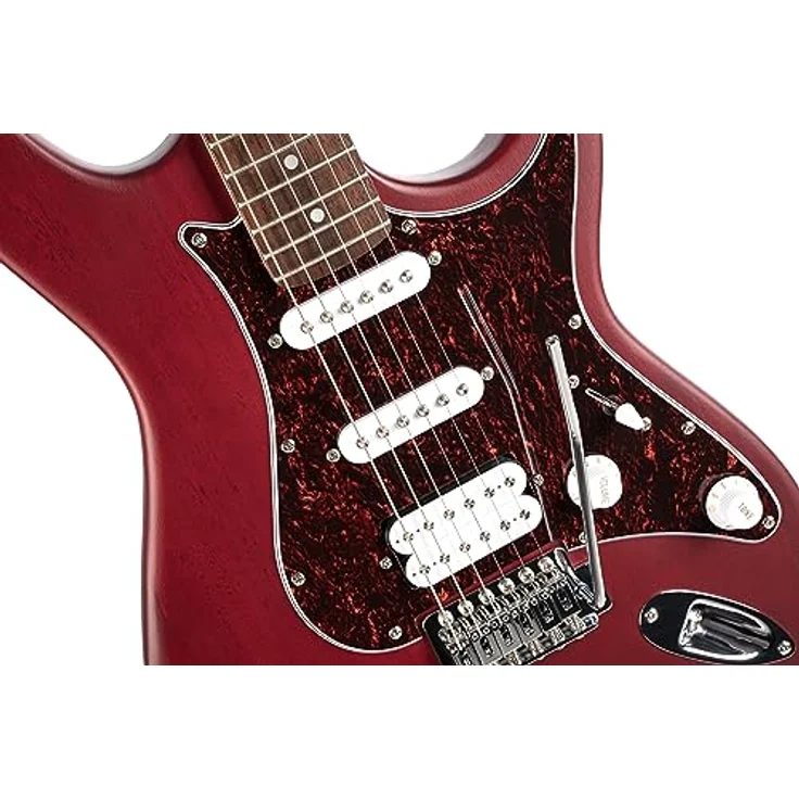 Cort E-Gitarre G110OPBC, elektrische Gitarre in Orange mit hervorragendem Klang und Verarbeitung – Bild 3