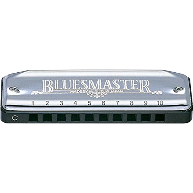 Suzuki MR-250 Bluesmaster Bb, Blues Mundharmonika mit 10 Kanzellen, ABS Kunststoff und Edelstahl, inkl. Etui – Bild 2