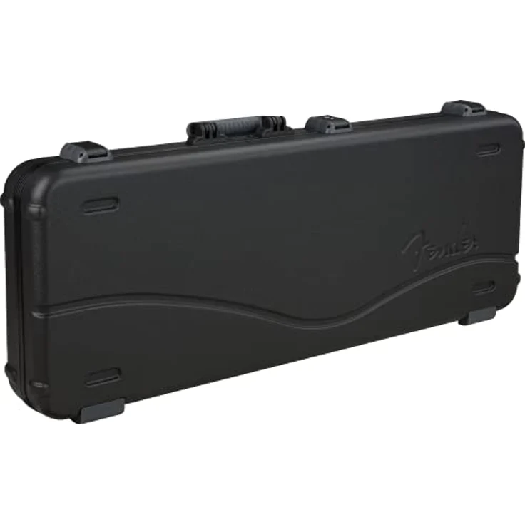 Fender Acoustasonic Deluxe Case, Gitarrenkoffer für Acoustasonic Tele/Stratocaster, schwarz, mit Plüsch Innenfutter und Zubehörfach – Bild 1