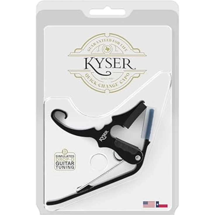 Kyser Quick Change Short Cut 3 Capo, Kapodaster für kreative Musiker, schwarz – Bild 5
