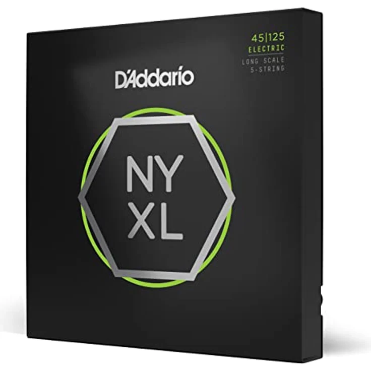 D'Addario NYXL45125 E Bass Gitarrensaiten, Nickel Wound, langlebig und stimmstabil, 45-125, für lange Mensur Bassgitarre – Bild 4