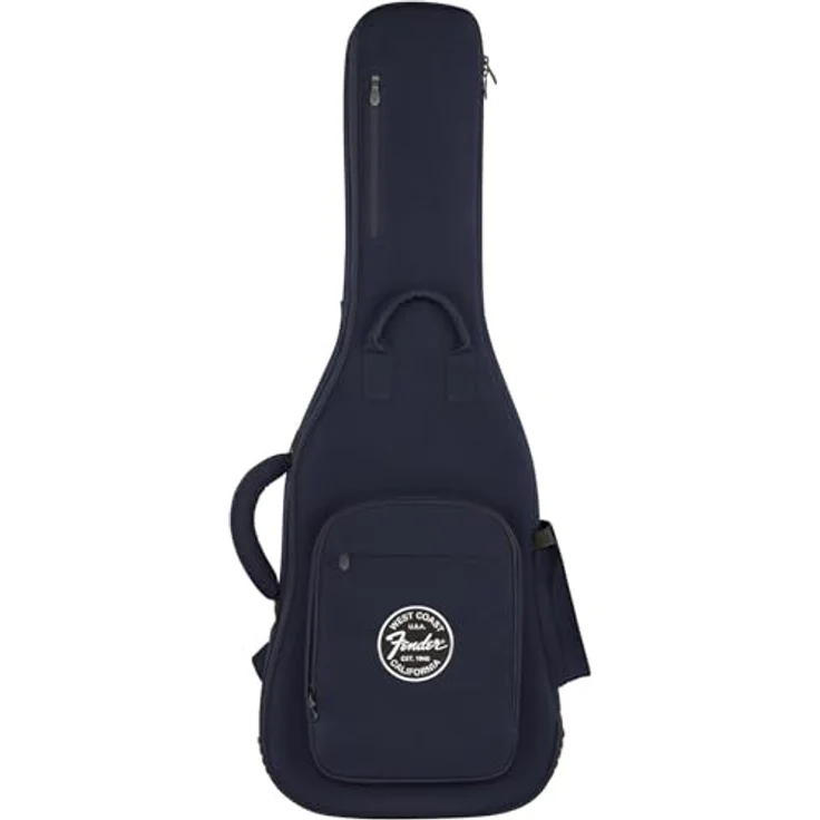 Fender Troubadour Electric Guitar Gigbag, gewachstes Polyestersegeltuch mit 25mm Polsterung, Navy color – Bild 5