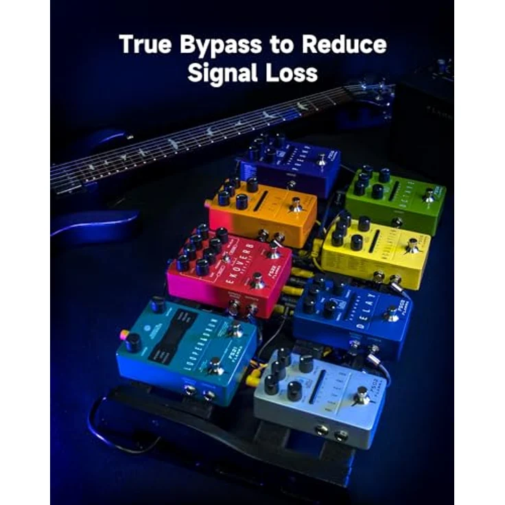 Flamma FS05 Multi Modulation, Modulationspedal mit 11 Stereo-Effekten und 7 Preset-Slots, True Bypass – Bild 6