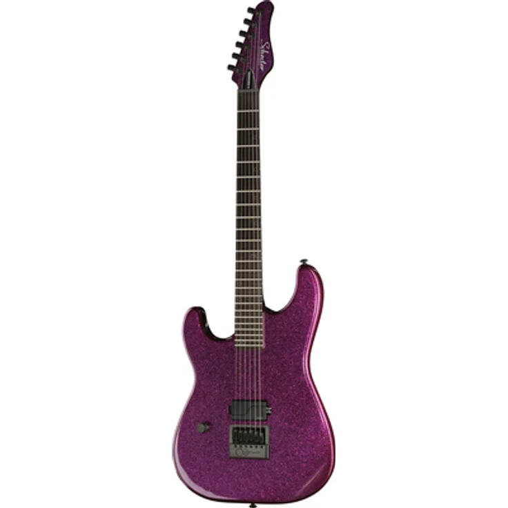 Schecter Danskimo-6 LH, E-Gitarre mit Fishman Fluence Pickups, Purple Sparkle
