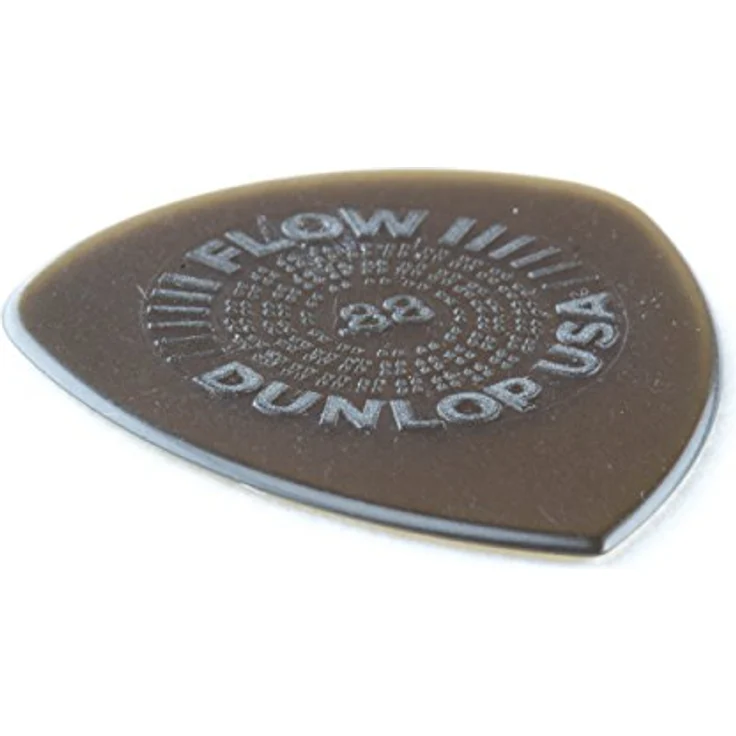 Dunlop Flow Standard Picks 0.88 mm, Plektren Refill Pack mit pointierter Spitze, olivgrün, 24 Stück, Made in U.S.A. – Bild 2