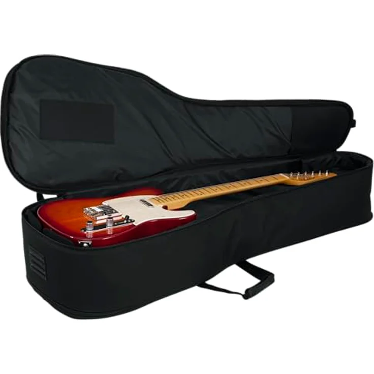 Gator 4G Series Doppel-Gitarren-Gigbag mit GFLEX 20mm Polsterung, verstellbaren Rucksackgurten, schwarz (GB-4G-ACOUELECT) – Bild 3
