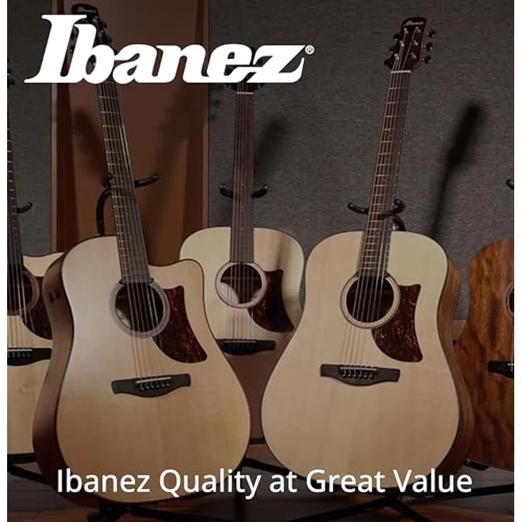 Ibanez GA35TCE-NT, Thinline Konzertgitarre mit Fichtendecke, Sapele Korpus, Palisander Griffbrett, Natur Hochglanz – Bild 8