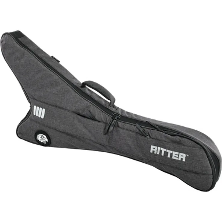 Ritter Bern Rhoads Electric ANT, Gitarrentasche für Rhoads E-Gitarre mit 28 mm Polsterung, anthrazit