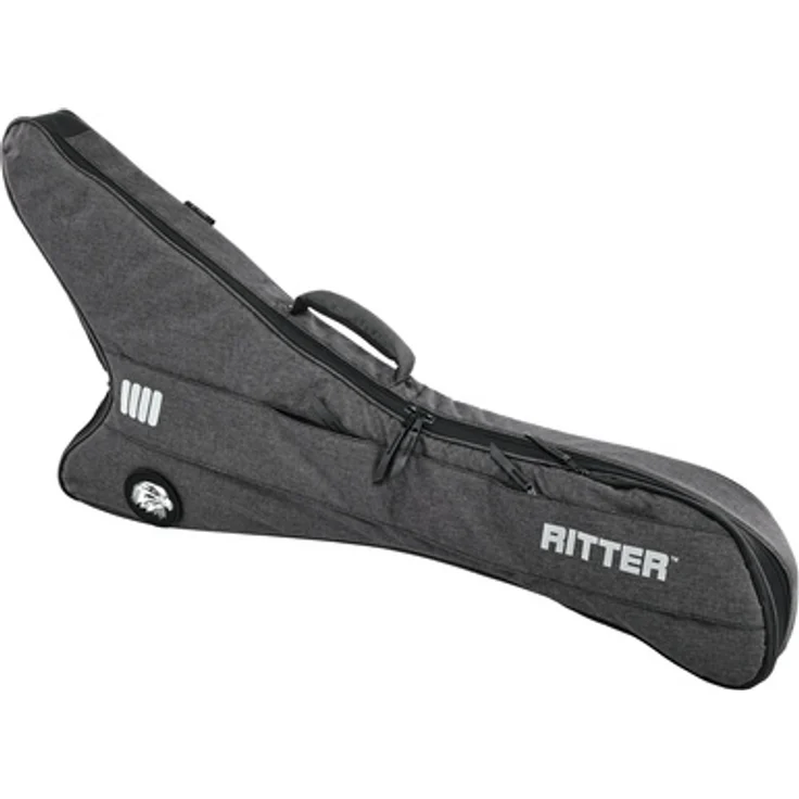 Ritter Bern Rhoads Electric ANT, Gitarrentasche für Rhoads E-Gitarre mit 28 mm Polsterung, anthrazit