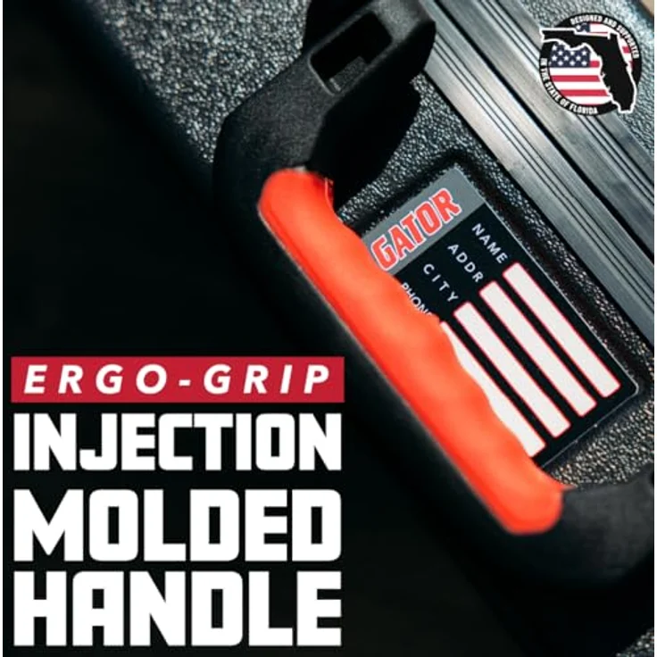 Gator TSA Headless Electric Guitar Case, anpassbares EPS-Interieur, ATA-geformtes Polyethylen, schwarz – Bild 4