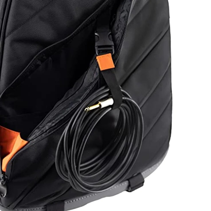 Mono Cases Vertigo Ultra Electric, Gitarrentasche für E-Gitarre mit Wasserfestem 1680D Ballistic Nylon, Schwarz, Top-Loading-Design und Freeride Wheel System – Bild 9