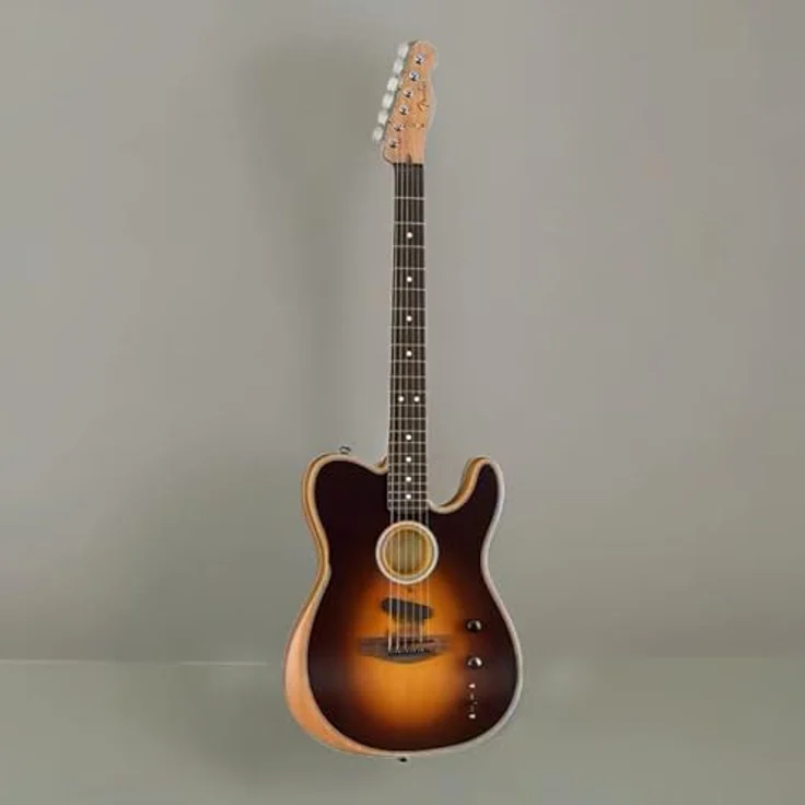 Fender Acoustasonic Player Tele SB, Westerngitarre mit Mahagoni-Korpus, Sitka-Fichte-Decke, Shadow Burst – Bild 2