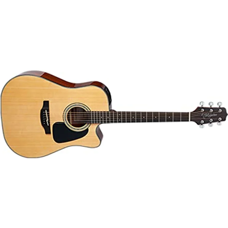 Takamine GD30CE-N, Westerngitarre Dreadnought mit massiver Fichtendecke, Mahagoni Boden und Zargen, Cutaway, Natur Finish, TP-4TD Preamp mit Stimmgerät – Bild 2