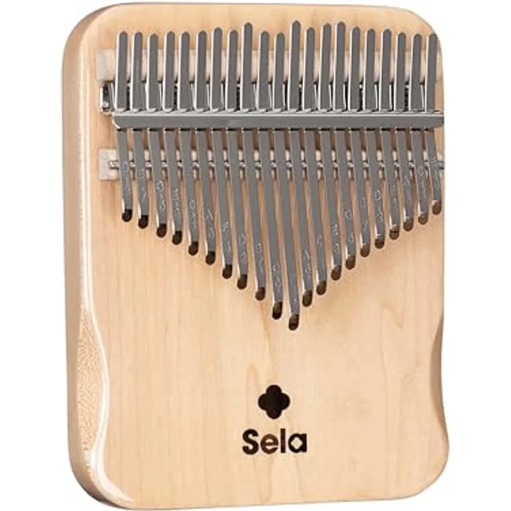 Sela Kalimba 21 Solid Maple, massiver Ahorn mit 21 Zungen, C-Dur Stimmung, inklusive Tragetasche, Reinigungstuch und Stimmhammer, natur glänzend – Bild 2