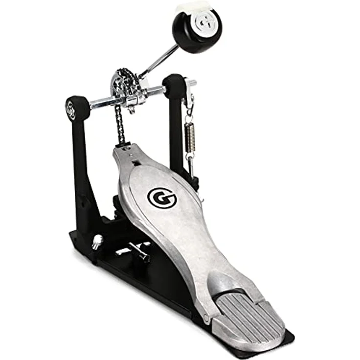 Gibraltar 5711S Bass Drum Single Pedal, leicht mit G-Class Trittplatte, einstellbarer Federspannung und Dual-Beater (Kunststoff/Filz) – Bild 2