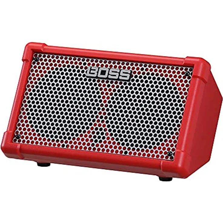 Boss Cube Street II Red, tragbarer E-Gitarren-Combo mit 2 x 6,5" Lautsprechern, 2 Kanälen, Bluetooth-Fähigkeit und 9 Amp Modellierungen