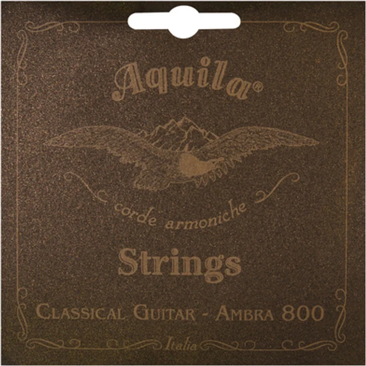 Aquila Ambra 800 Nylgut Class, Gitarrensaiten für historische klassische Gitarre mit Nylgut und versilbertem Kupfer, Stimmung E-A-D-g-h-e – Bild 1