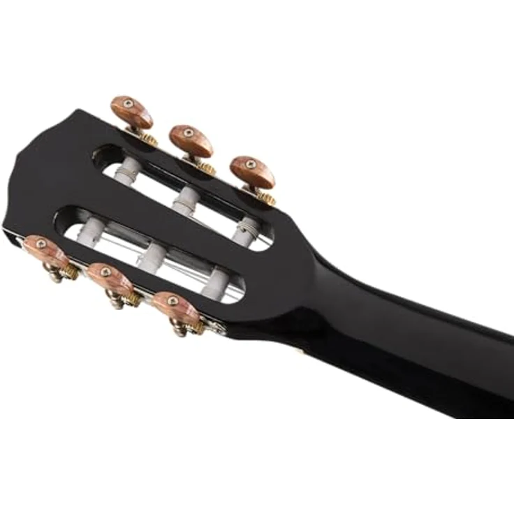 Fender CN-140SCE Thinline Black, Konzertgitarre mit massiver Zederdecke, Cutaway und Fishman Elektronik, schwarz hochglanz – Bild 8